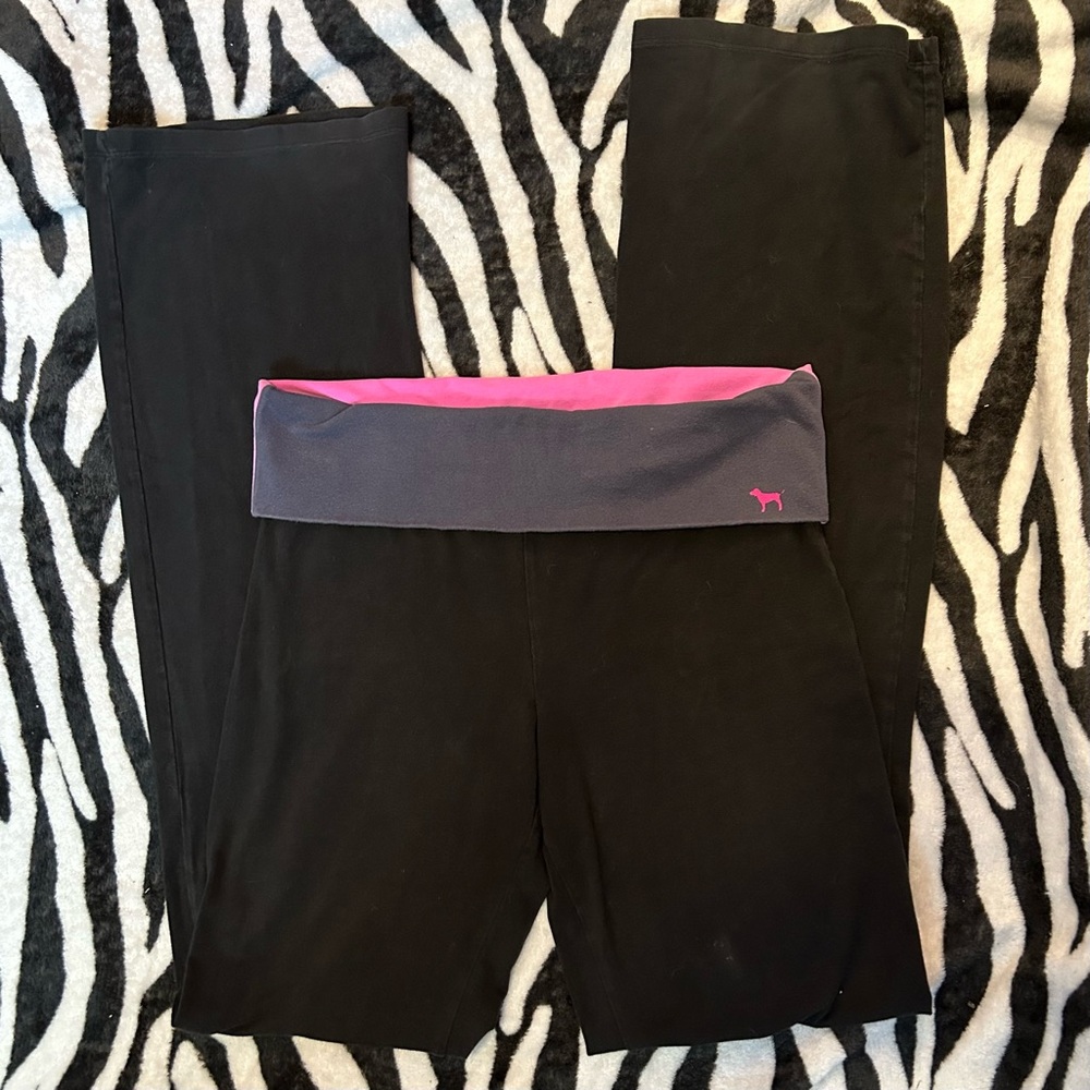 2013 Victoria’s Secret PINK Fold Over Flare Leggings/Yoga Pants